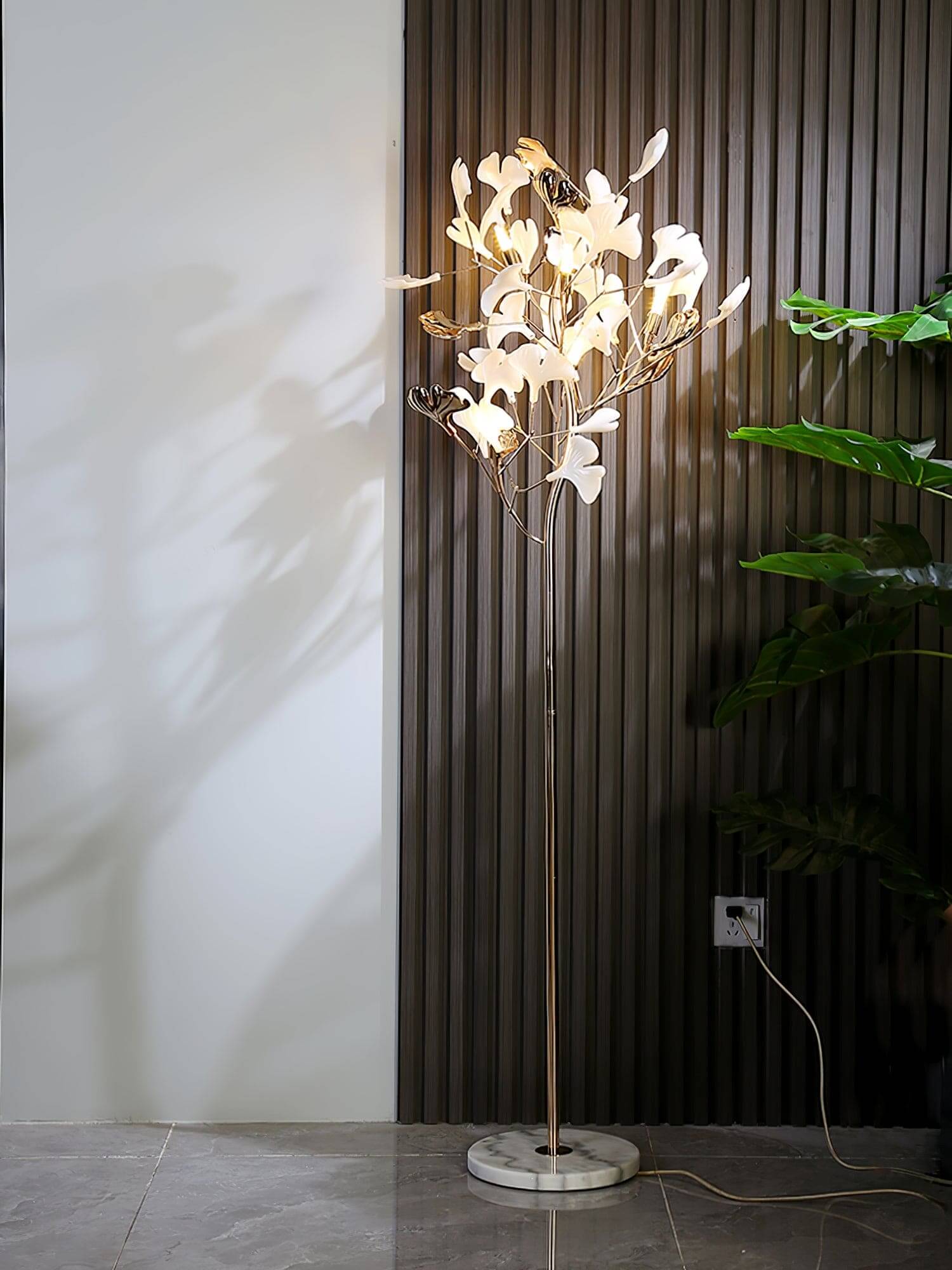 Gingko Leaf Floor Lamp | Rossolighting