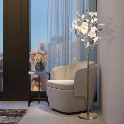 Gingko Leaf Floor Lamp | Rossolighting