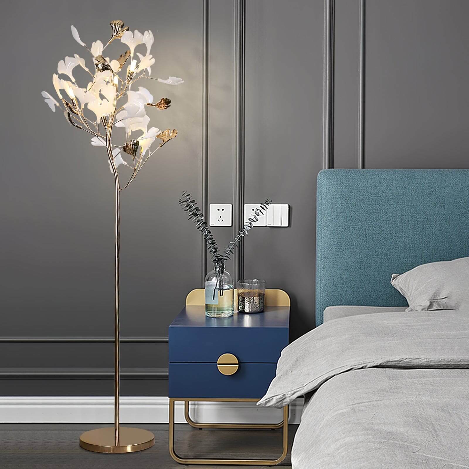 Gingko Leaf Floor Lamp | Rossolighting