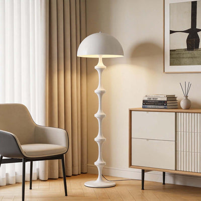 Huvina Floor Lamp – White Minimalist Lamp for Living Rooms | Rossolighting