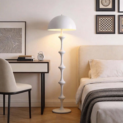 Huvina Floor Lamp – White Minimalist Lamp for Living Rooms | Rossolighting
