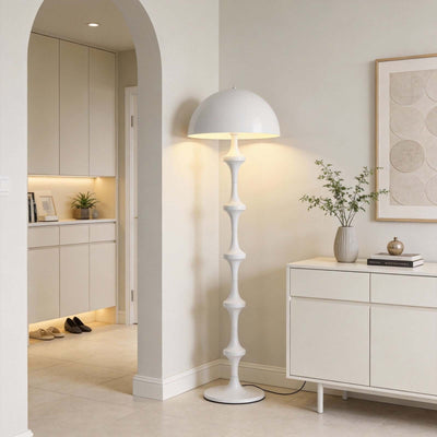 Huvina Floor Lamp – White Minimalist Lamp for Living Rooms | Rossolighting