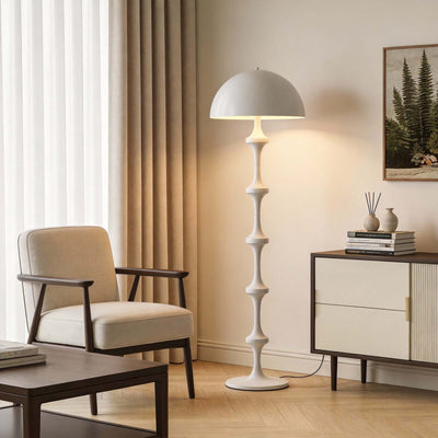 Huvina Floor Lamp – White Minimalist Lamp for Living Rooms | Rossolighting
