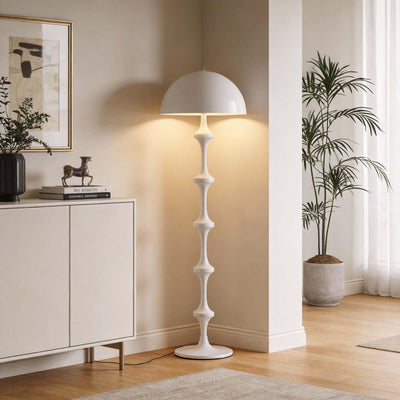 Huvina Floor Lamp – White Minimalist Lamp for Living Rooms | Rossolighting