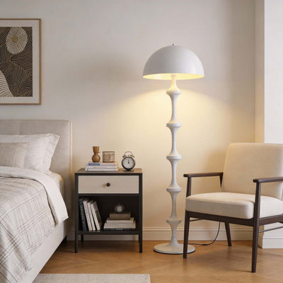 Huvina Floor Lamp – White Minimalist Lamp for Living Rooms | Rossolighting