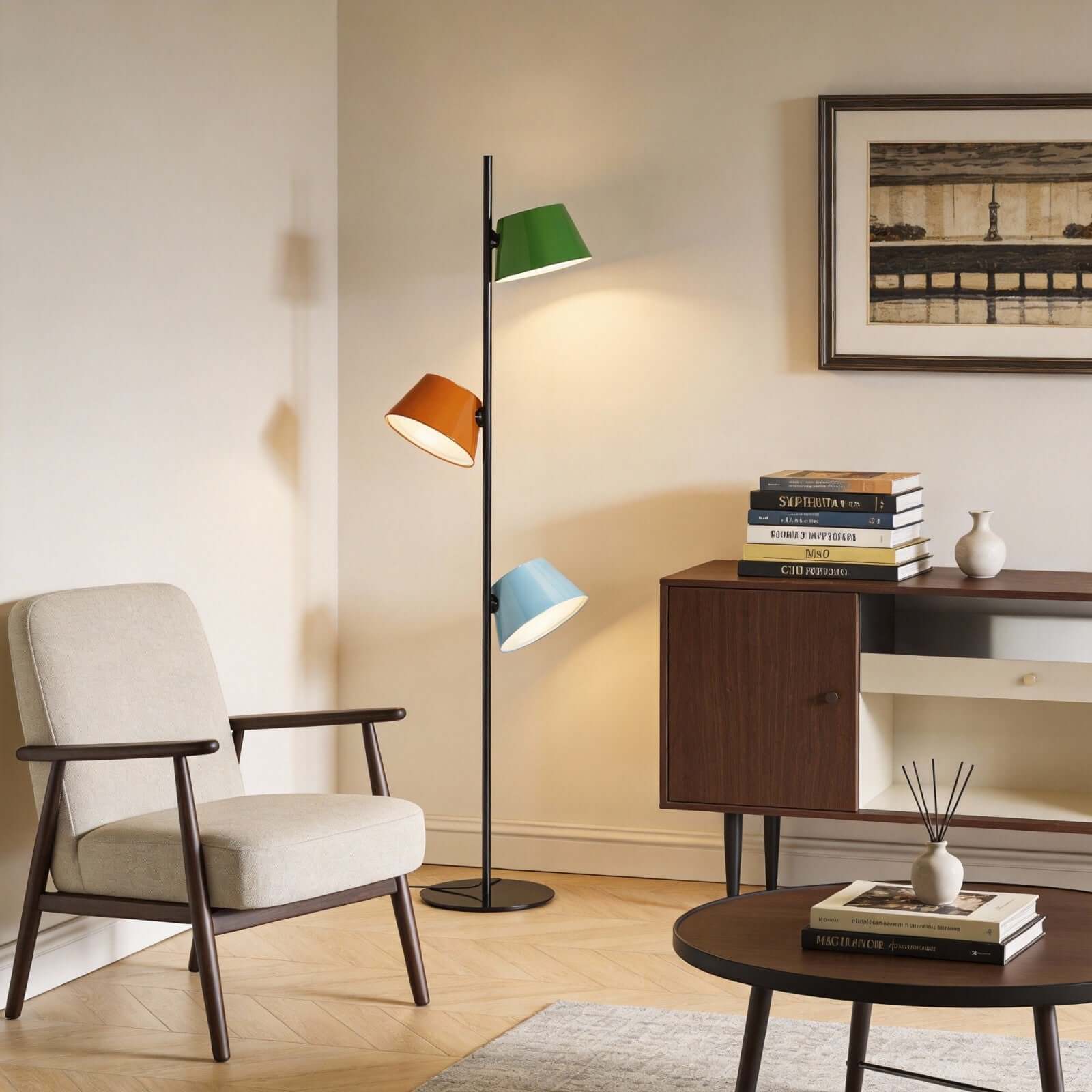 Joremi Floor Lamp – Mid Century Modern Floor Lamp with Colors | Rossolighting