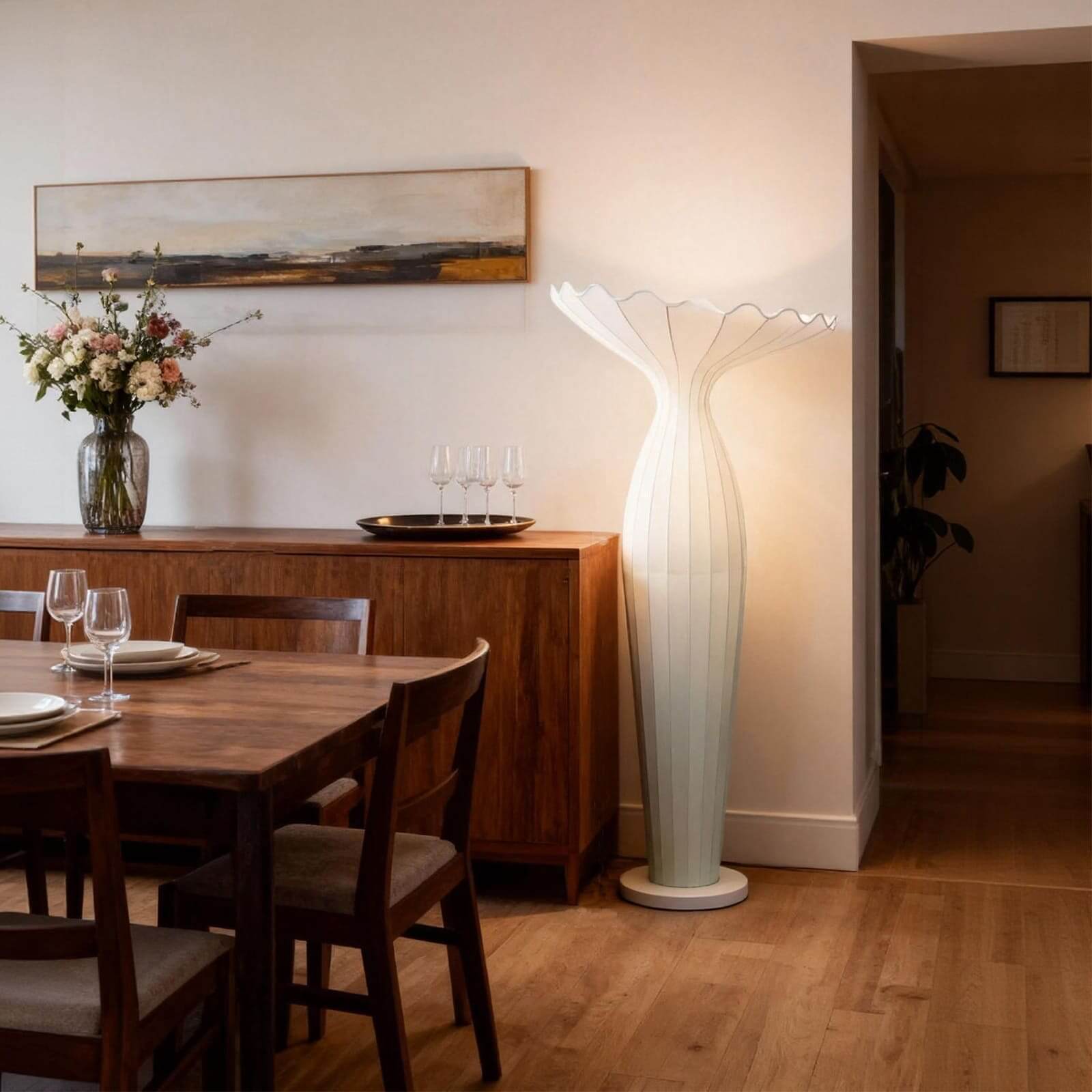 Junero Floor Lamp modern floor lamp for dining and living | Rossolighting