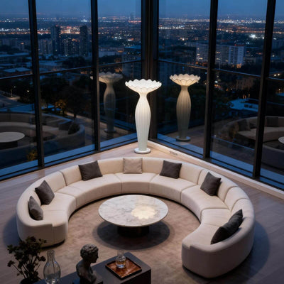 Junero Floor Lamp modern floor lamp for dining and living | Rossolighting