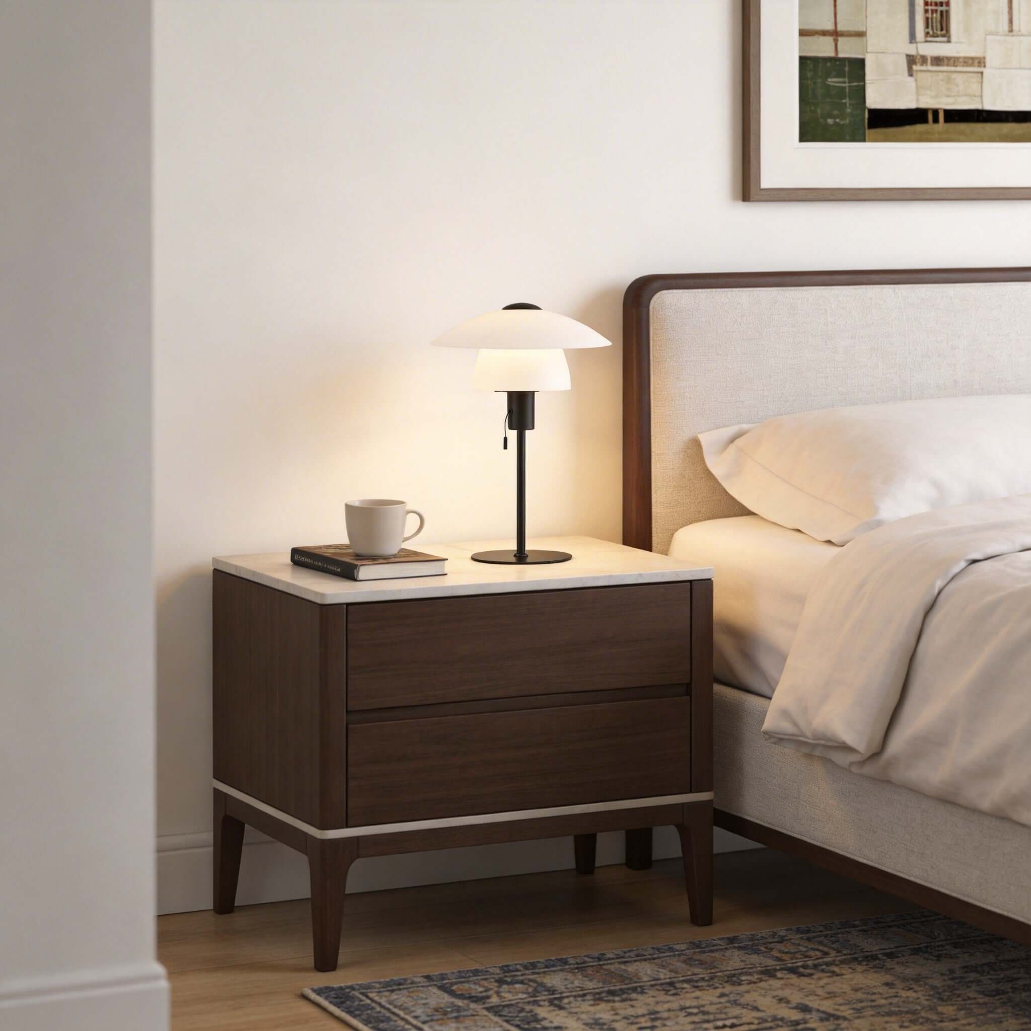 Lunera Table Lamp – Modern Entryway & Bedside Lamps for Any Room | Rossolighting