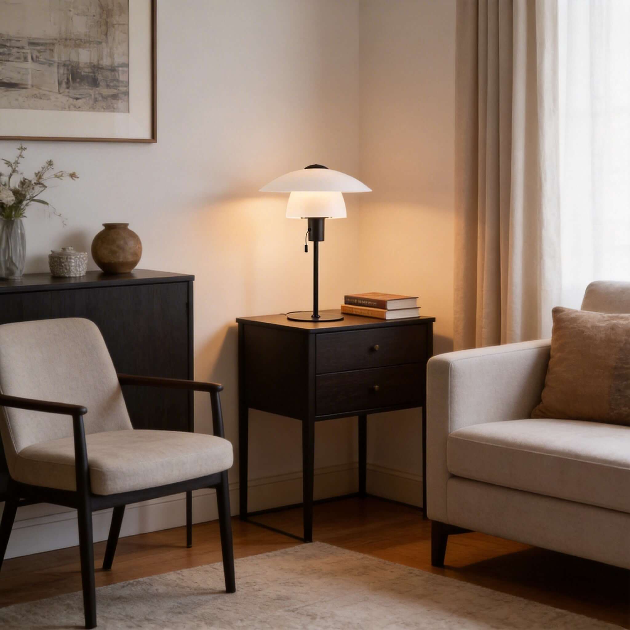 Lunera Table Lamp – Modern Entryway & Bedside Lamps for Any Room | Rossolighting