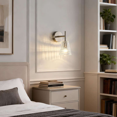 Lunexa Wall Lamp – Modern Glass Wall Sconce for Bedrooms | Rossolighting
