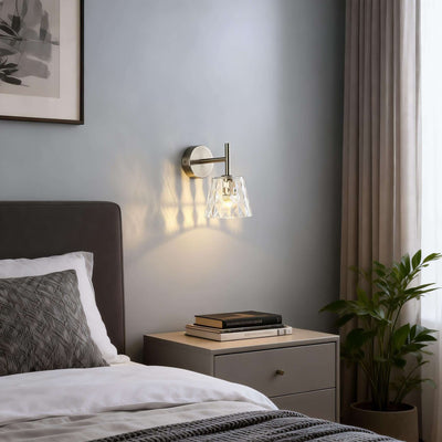 Lunexa Wall Lamp – Modern Glass Wall Sconce for Bedrooms | Rossolighting