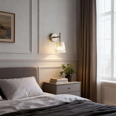 Lunexa Wall Lamp – Modern Glass Wall Sconce for Bedrooms | Rossolighting