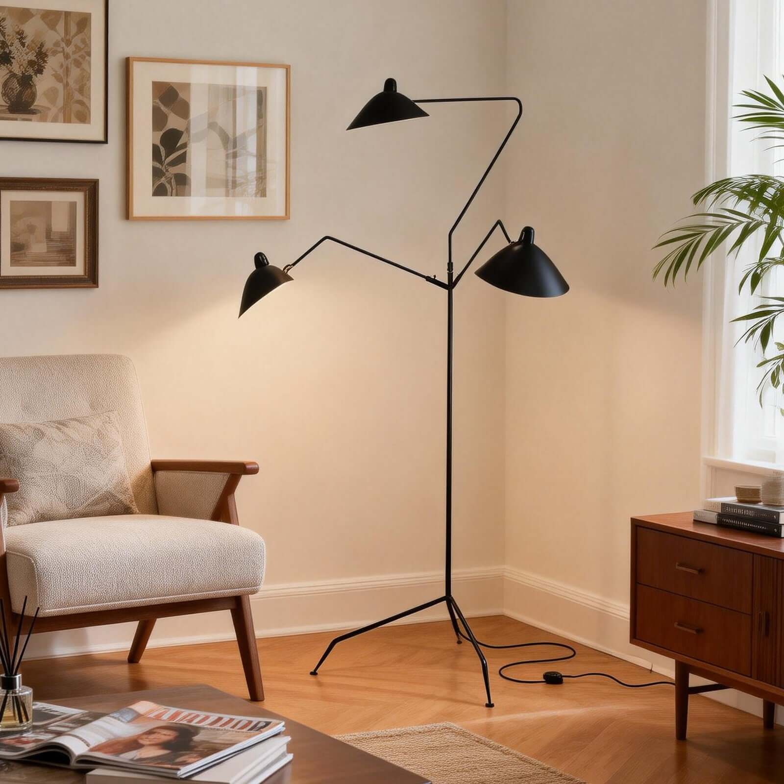 Lunira Floor Lamp – Minimalist Corner Floor Light for Modern Spaces