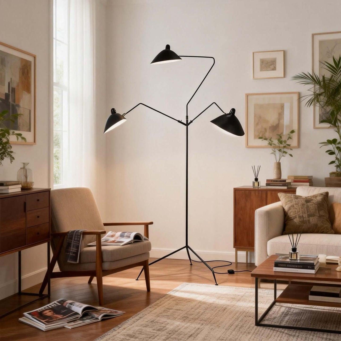 Lunira Floor Lamp – Minimalist Corner Floor Light for Modern Spaces