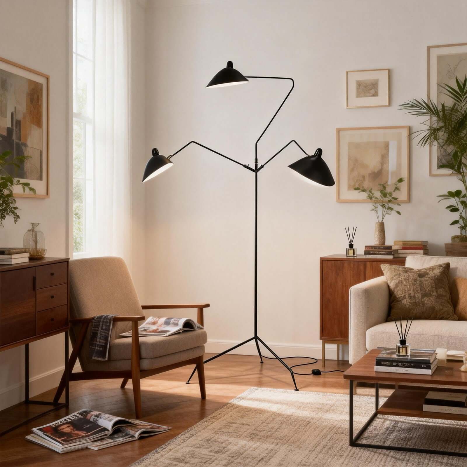Lunira Floor Lamp – Minimalist Corner Floor Light for Modern Spaces
