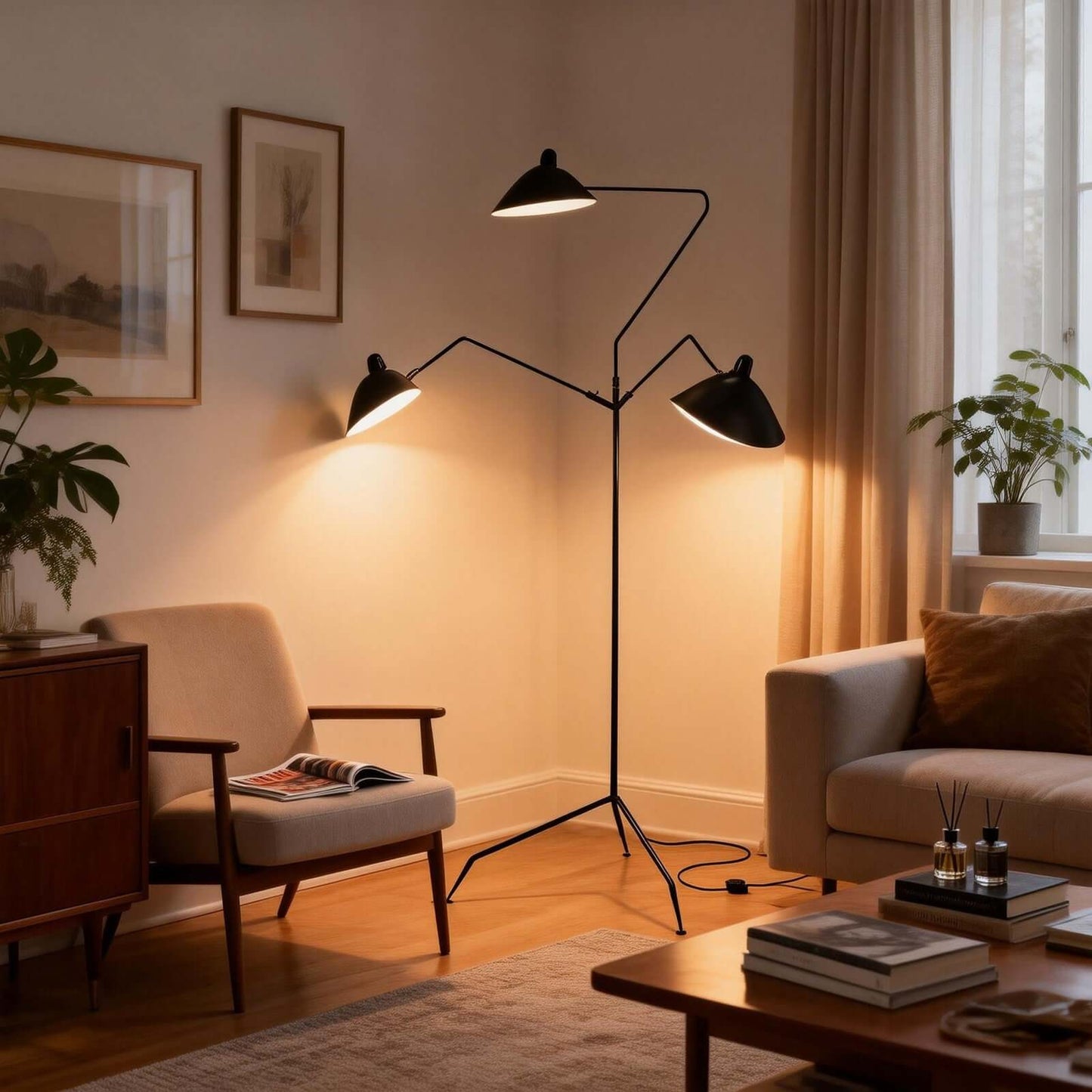 Lunira Floor Lamp – Minimalist Corner Floor Light for Modern Spaces