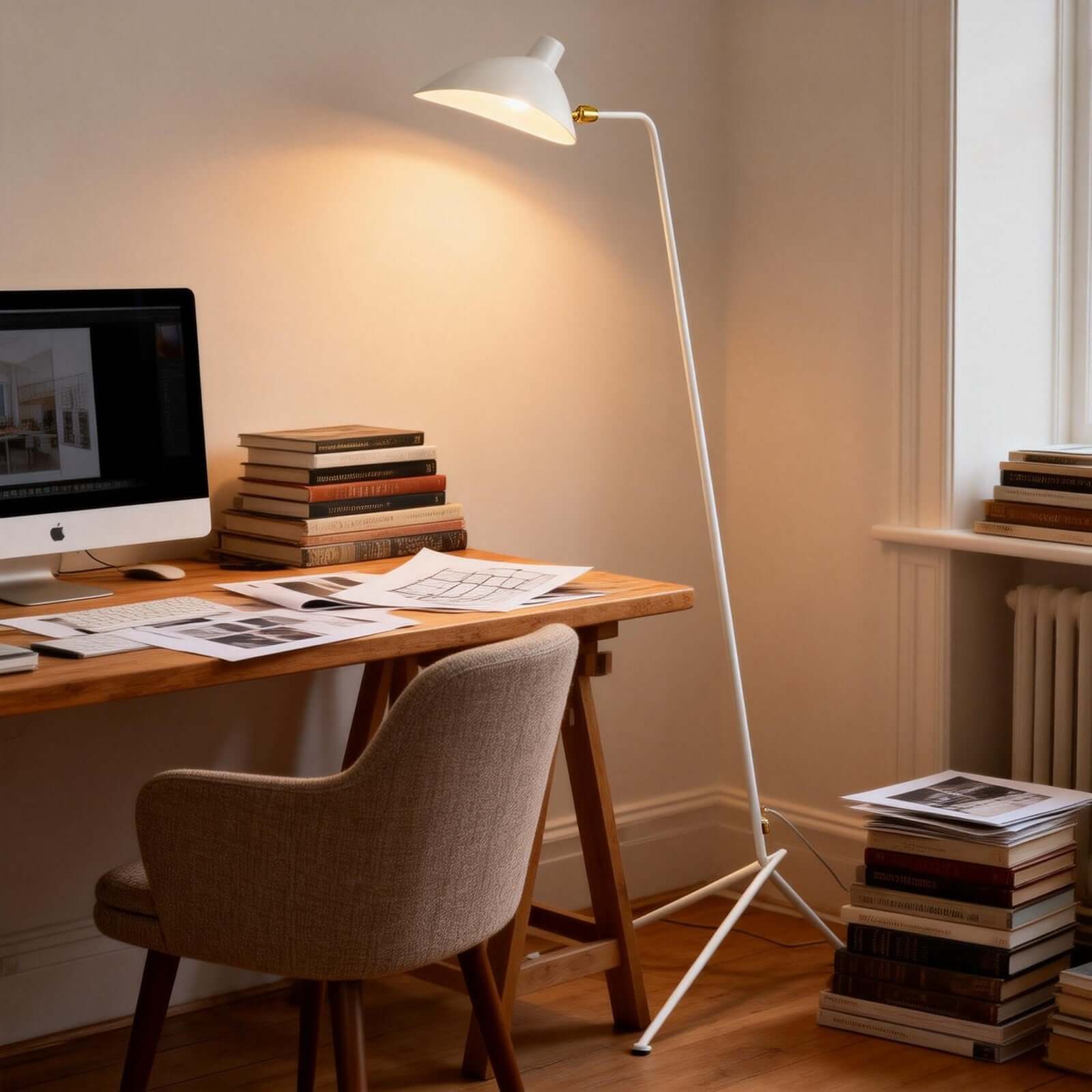 Lunira Floor Lamp – Minimalist Corner Floor Light for Modern Spaces
