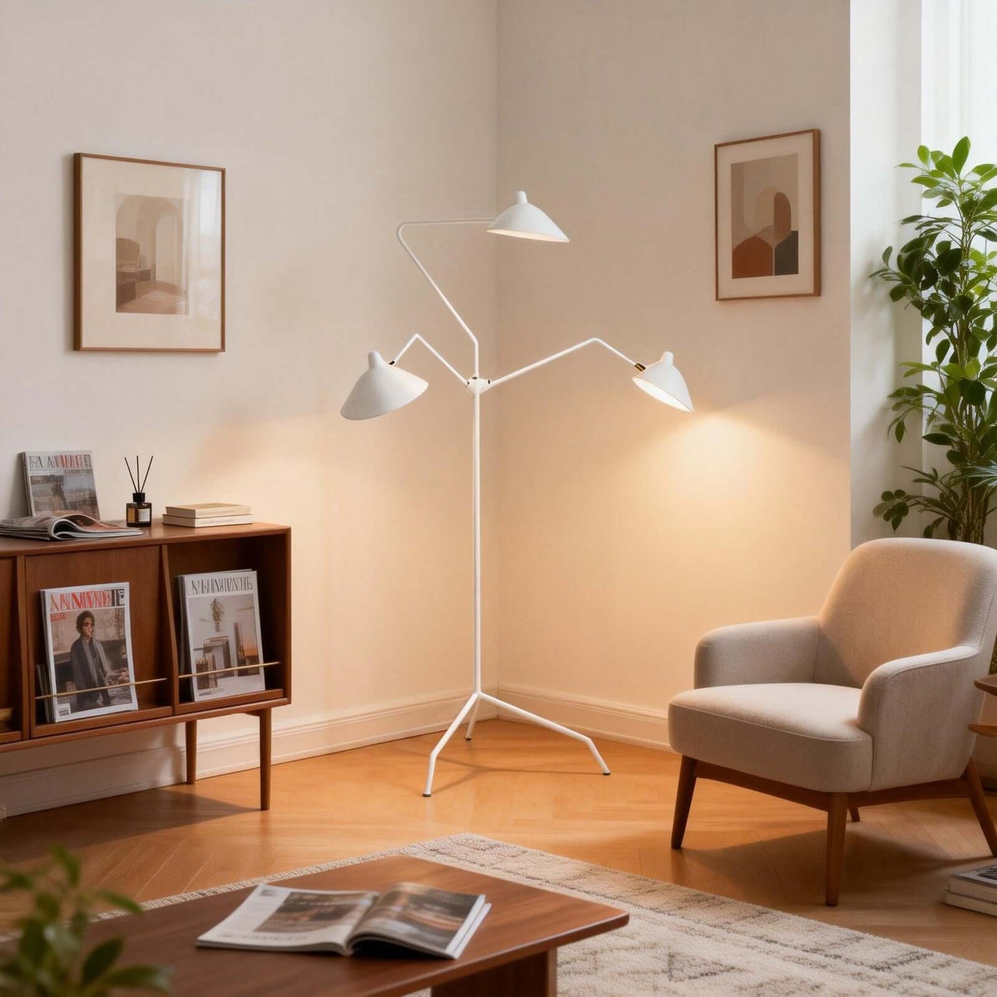 Lunira Floor Lamp – Minimalist Corner Floor Light for Modern Spaces