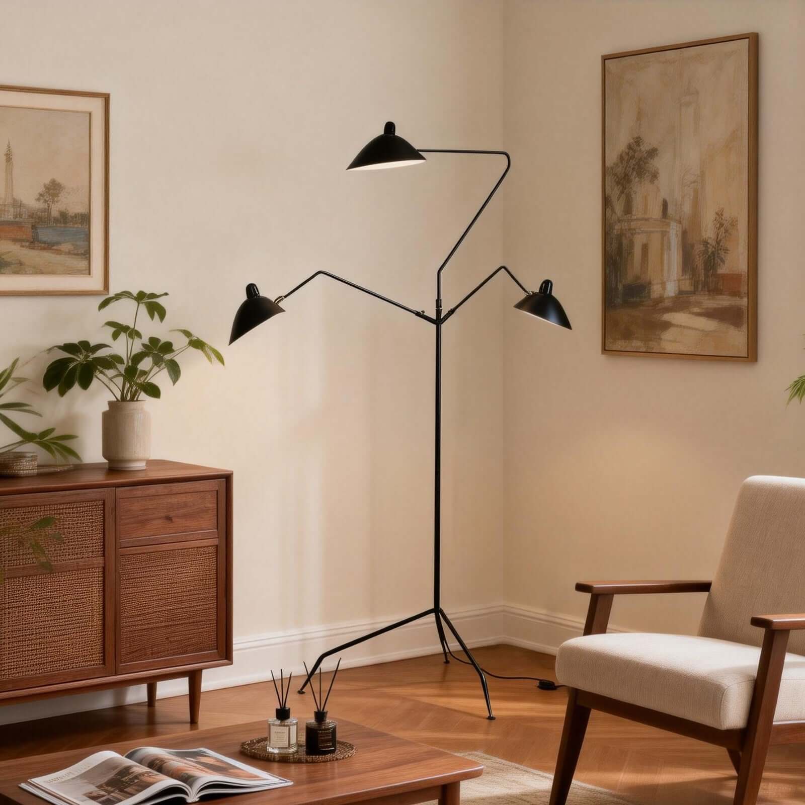 Lunira Floor Lamp – Minimalist Corner Floor Light for Modern Spaces