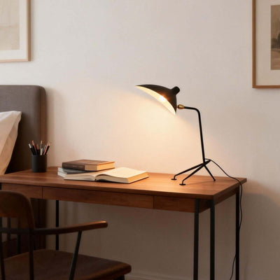 Lunira Table Lamp – Minimal Tripod Table Lamp for Office & Living Room | Rossolighting
