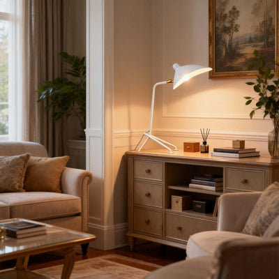 Lunira Table Lamp – Minimal Tripod Table Lamp for Office & Living Room | Rossolighting