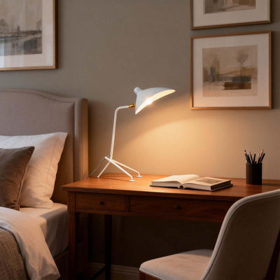 Lunira Table Lamp – Minimal Tripod Table Lamp for Office & Living Room | Rossolighting