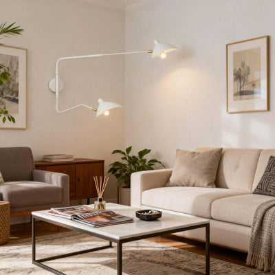 Lunira Wall Lamp – Articulating Wall Sconce for Living Room & Office | Rossolighting