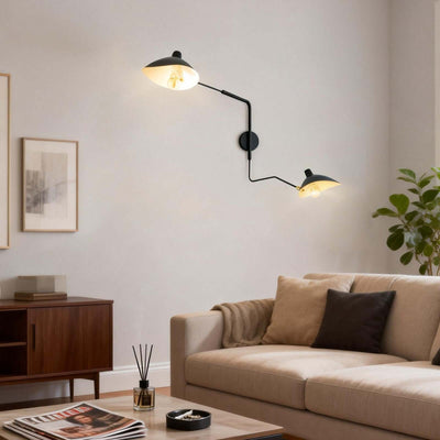 Lunira Wall Lamp – Articulating Wall Sconce for Living Room & Office | Rossolighting