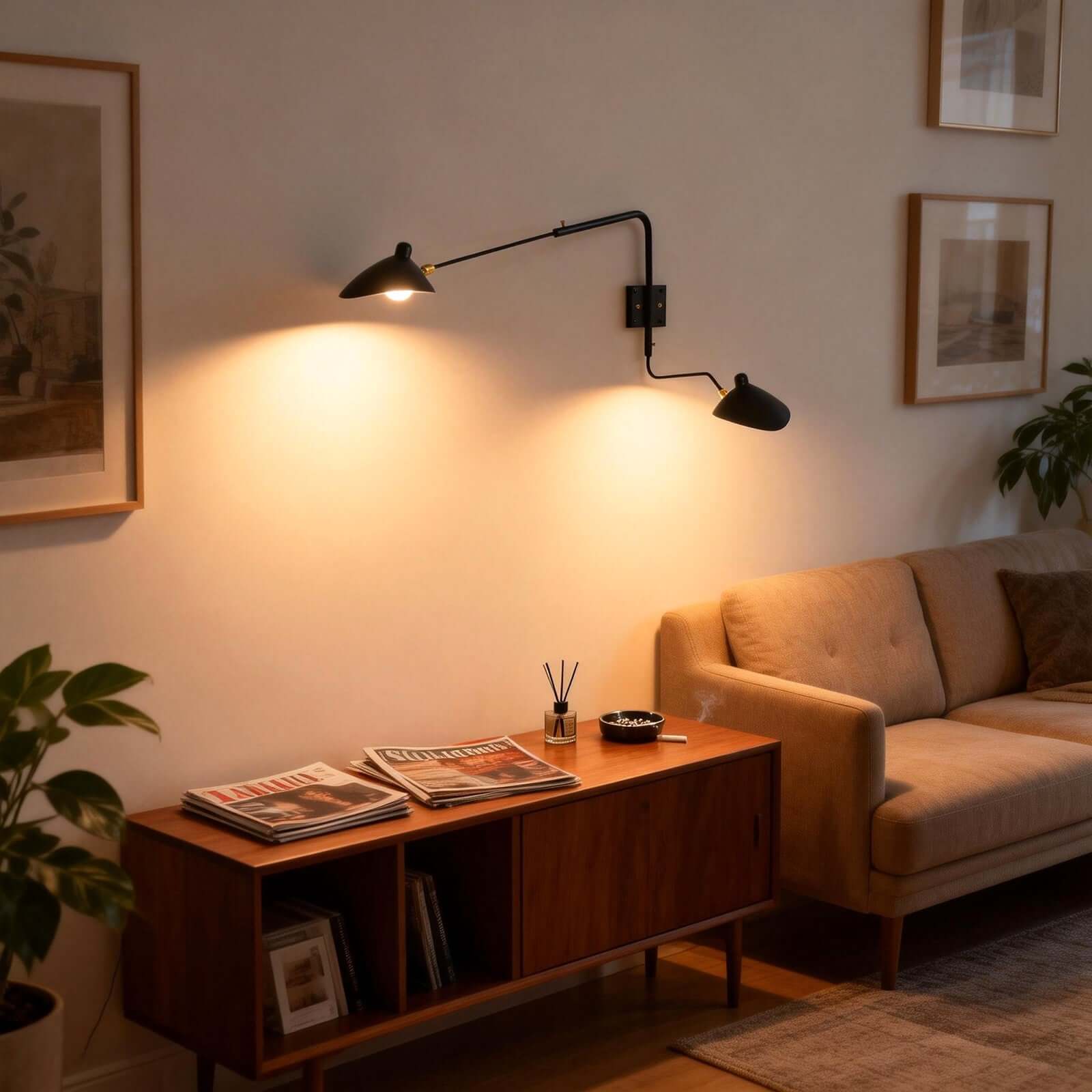Lunira Wall Lamp – Articulating Wall Sconce for Living Room & Office | Rossolighting