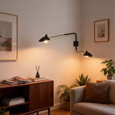 Lunira Wall Lamp – Articulating Wall Sconce for Living Room & Office | Rossolighting