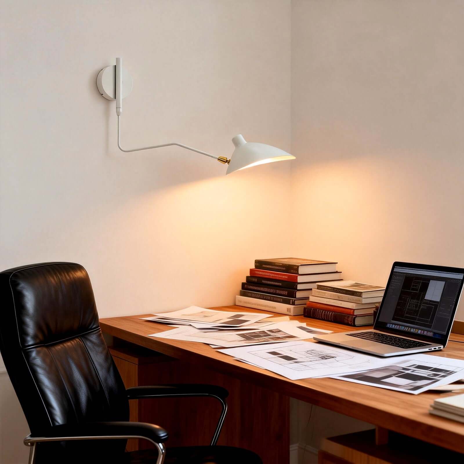Lunira Wall Lamp – Articulating Wall Sconce for Living Room & Office | Rossolighting
