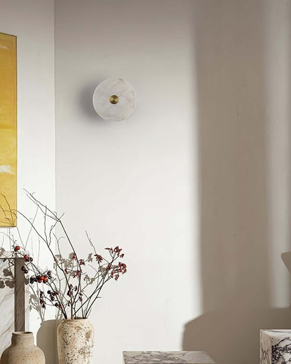 Lunvi Wall Sconce – Alabaster Sconce for Modern Spaces