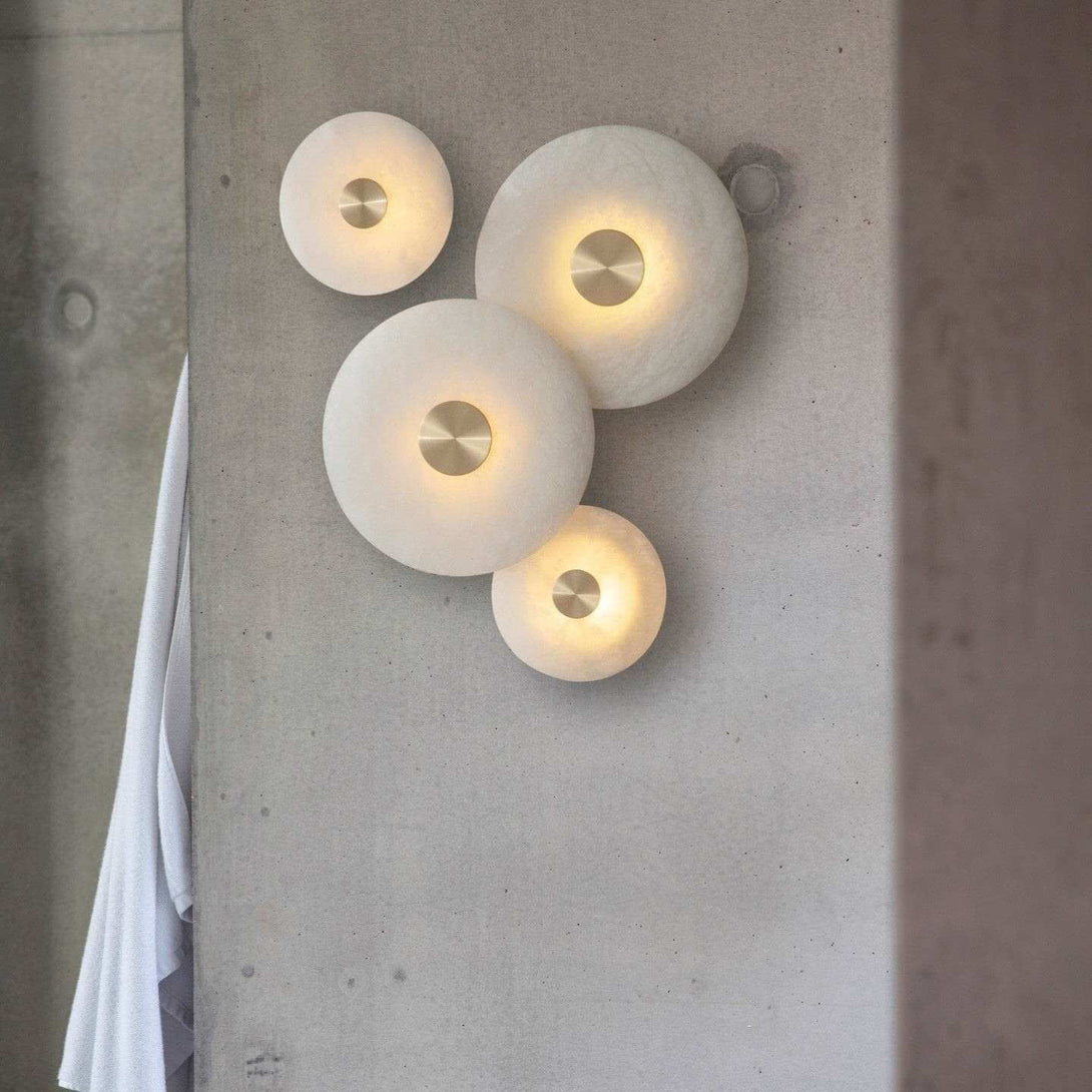 Lunvi Wall Sconce – Alabaster Sconce for Modern Spaces