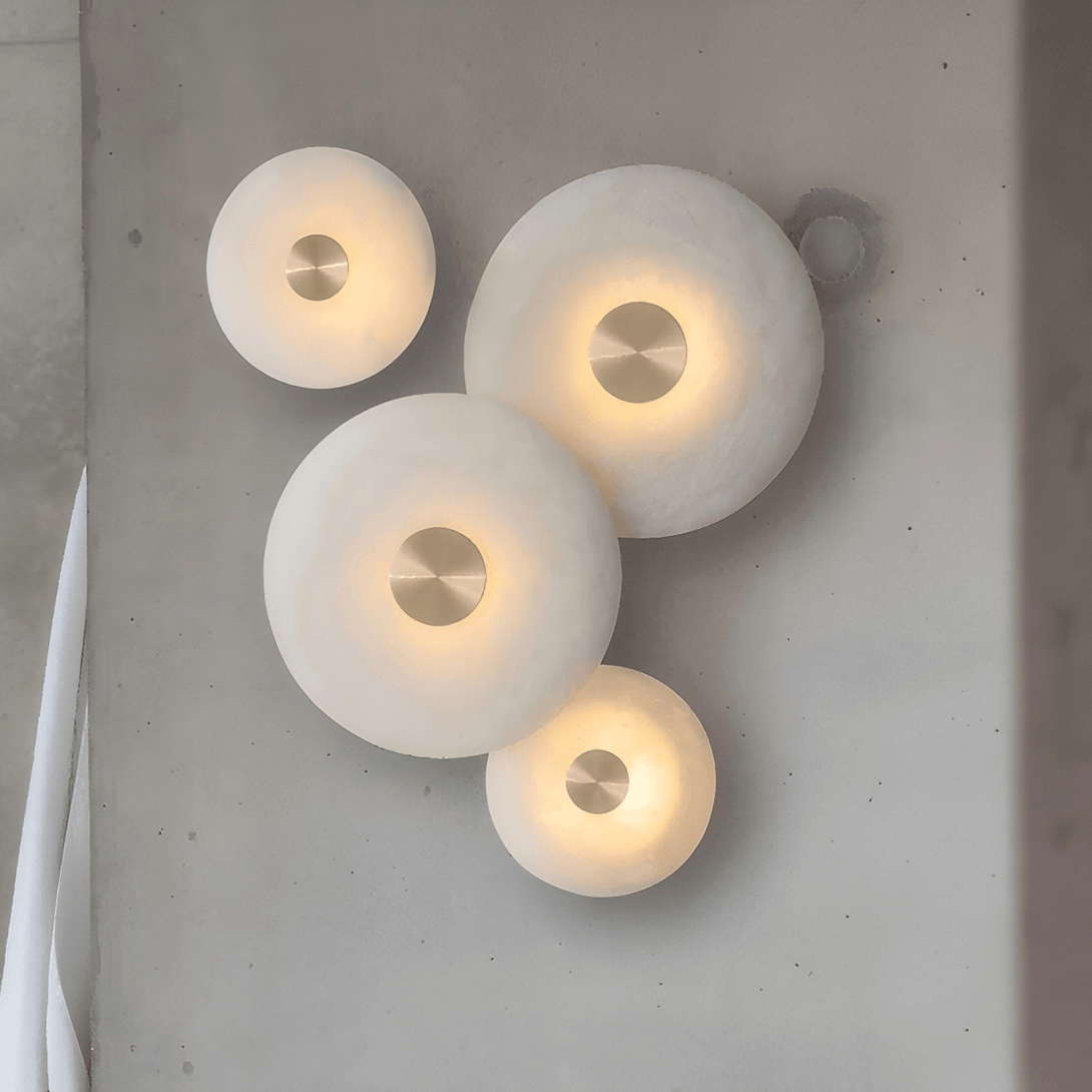 Lunvi Wall Sconce – Alabaster Sconce for Modern Spaces