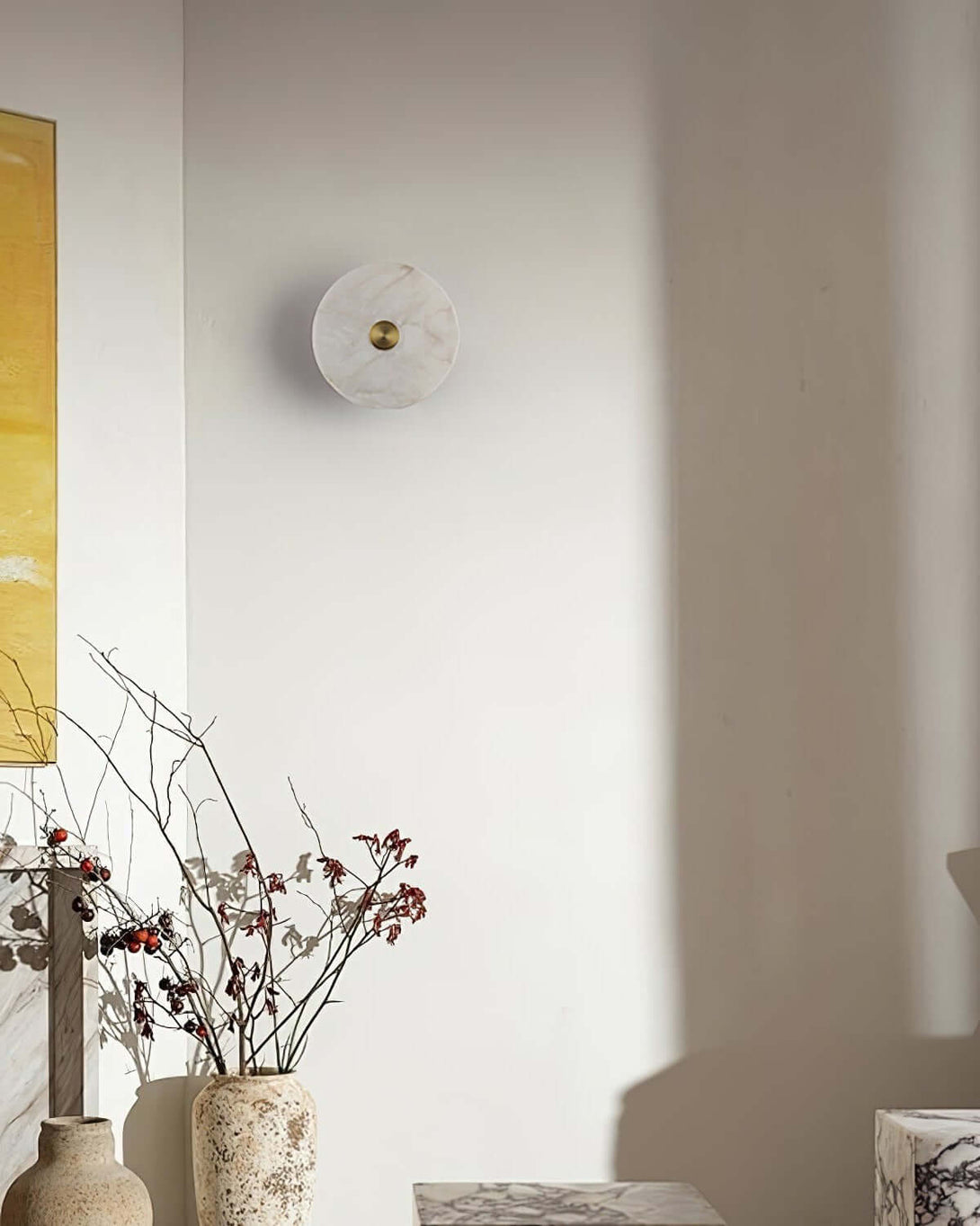 Lunvi Wall Sconce – Alabaster Sconce for Modern Spaces