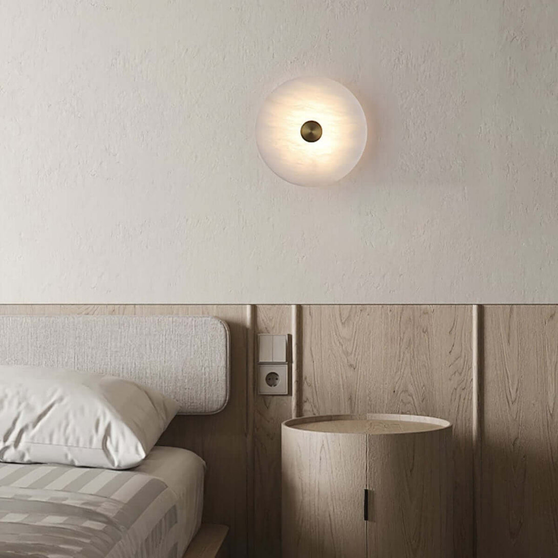 Lunvi Wall Sconce – Alabaster Sconce for Modern Spaces
