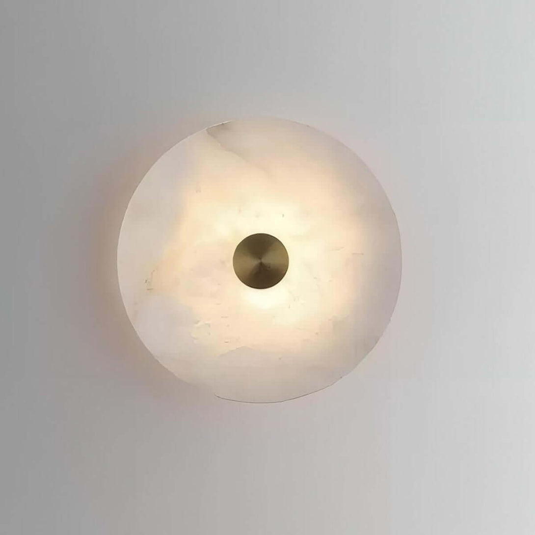 Lunvi Wall Sconce – Alabaster Sconce for Modern Spaces