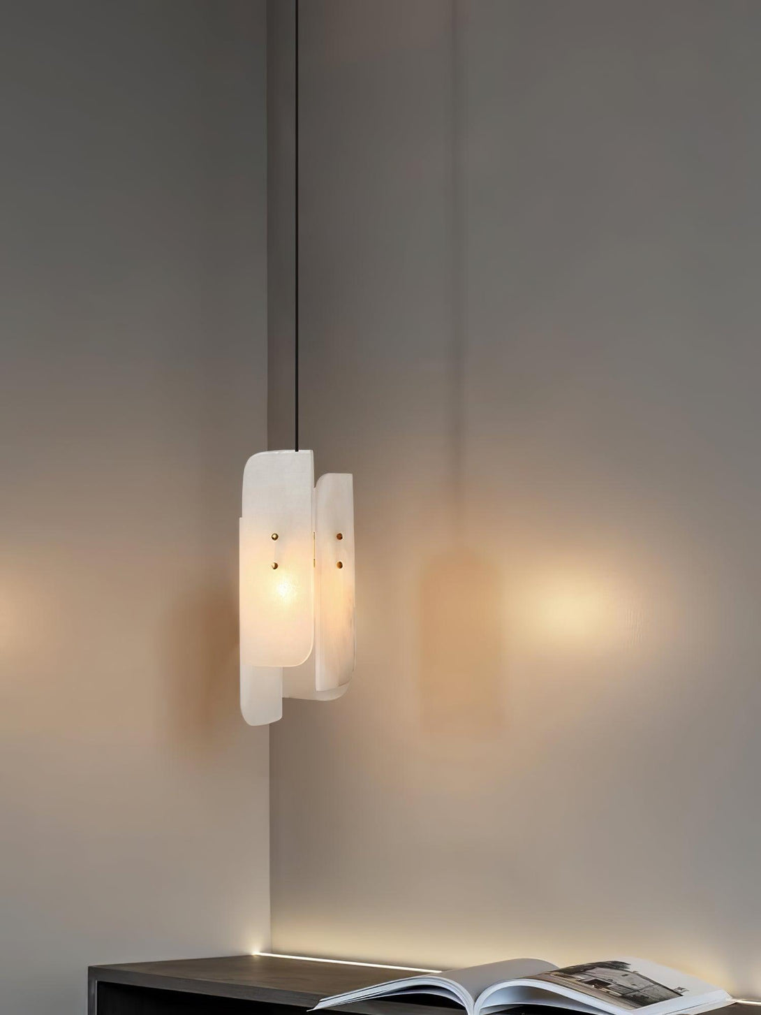 Lurex Pendant Light – Modern Bedroom Pendant Light in Brass