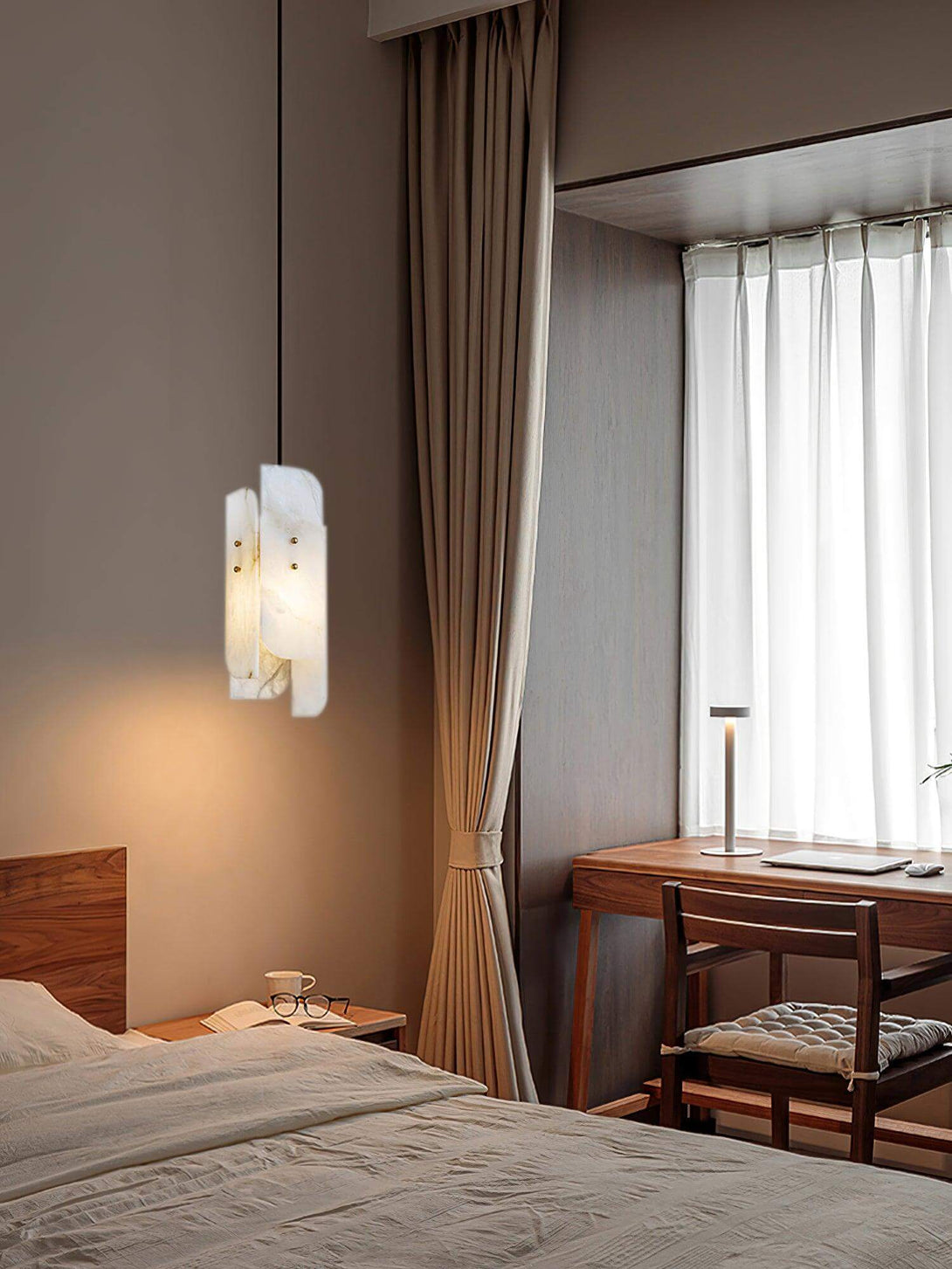 Lurex Pendant Light – Modern Bedroom Pendant Light in Brass