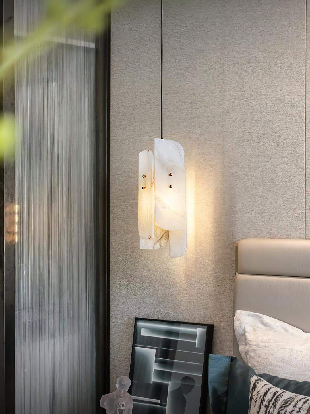 Lurex Pendant Light – Modern Bedroom Pendant Light in Brass