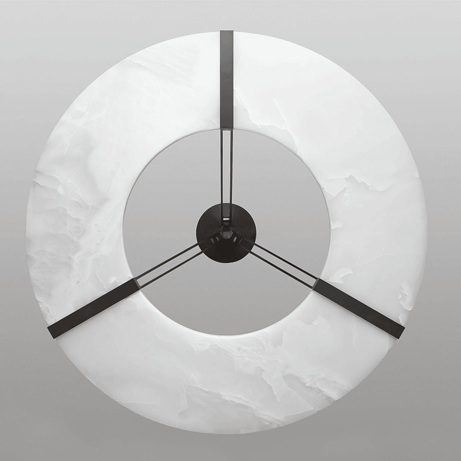 Lyquora Round Alabaster Chandelier for Dining Area | Rossolighting