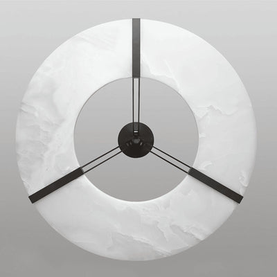 Lyquora Round Alabaster Chandelier for Dining Area | Rossolighting