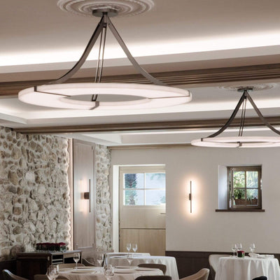 Lyquora Round Alabaster Chandelier for Dining Area | Rossolighting