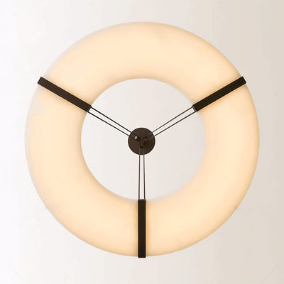 Lyquora Round Alabaster Chandelier for Dining Area | Rossolighting