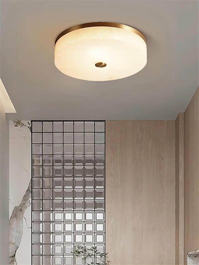 Mavriv Ceiling Lamp – Ceiling Lamps for Living Rooms, Round Alabaster | Rossolighting