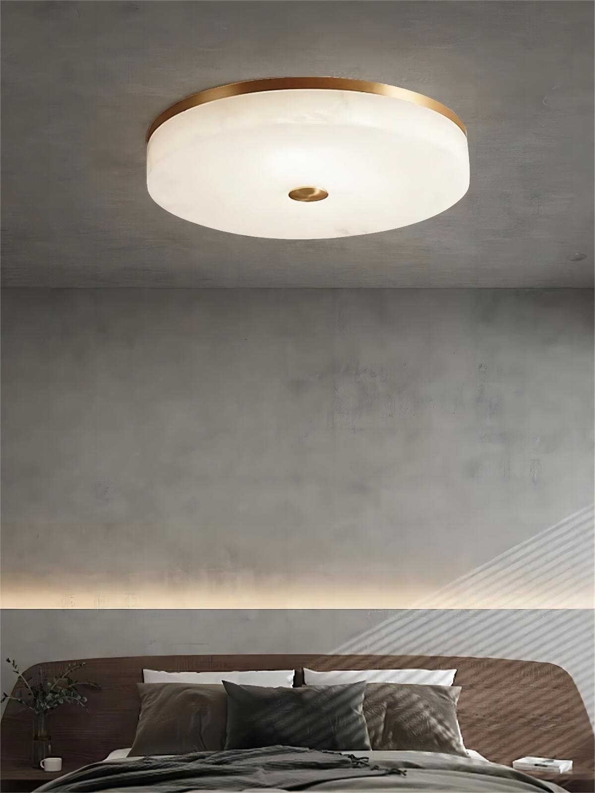 Mavriv Ceiling Lamp – Ceiling Lamps for Living Rooms, Round Alabaster | Rossolighting