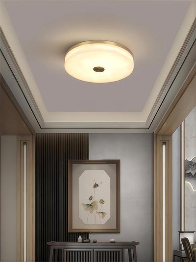 Mavriv Ceiling Lamp – Ceiling Lamps for Living Rooms, Round Alabaster | Rossolighting