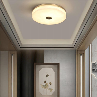 Mavriv Ceiling Lamp – Ceiling Lamps for Living Rooms, Round Alabaster | Rossolighting