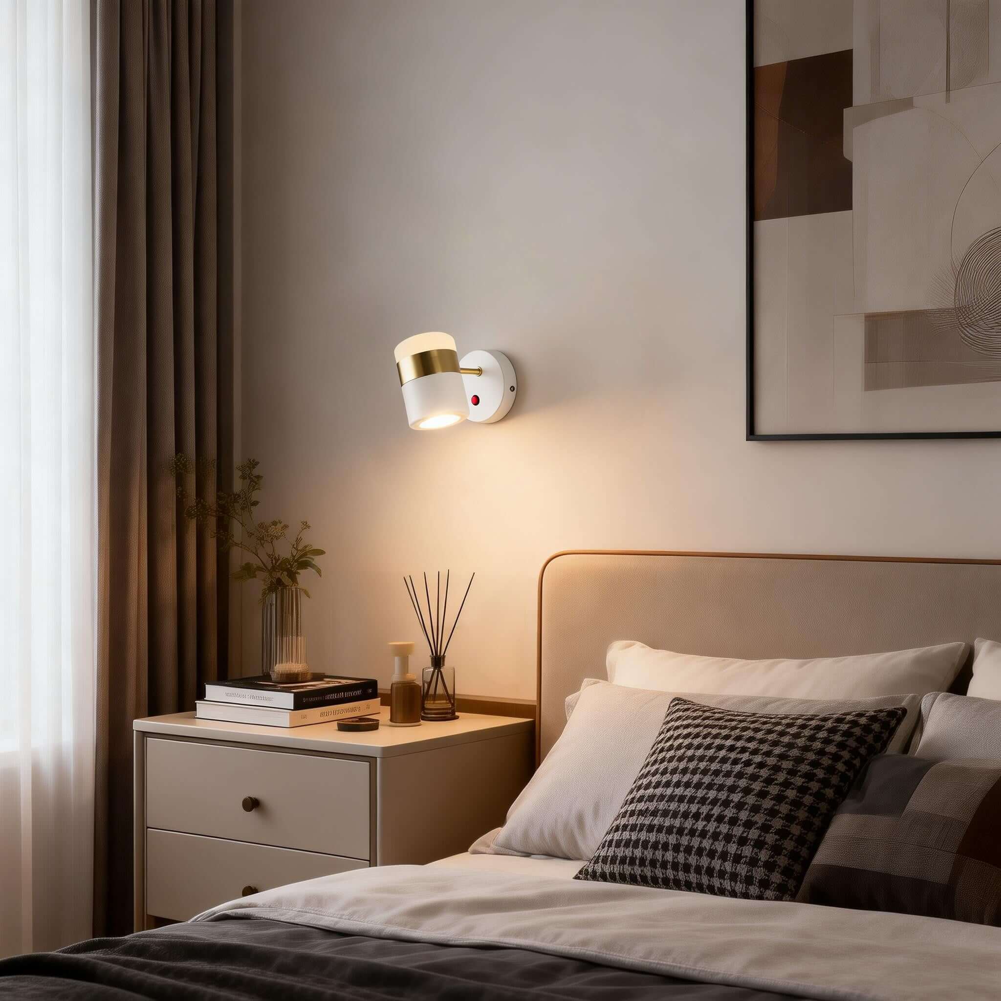 Morvex Wall Lamp | Small Wall Scope Light with Switch | Rossolighting